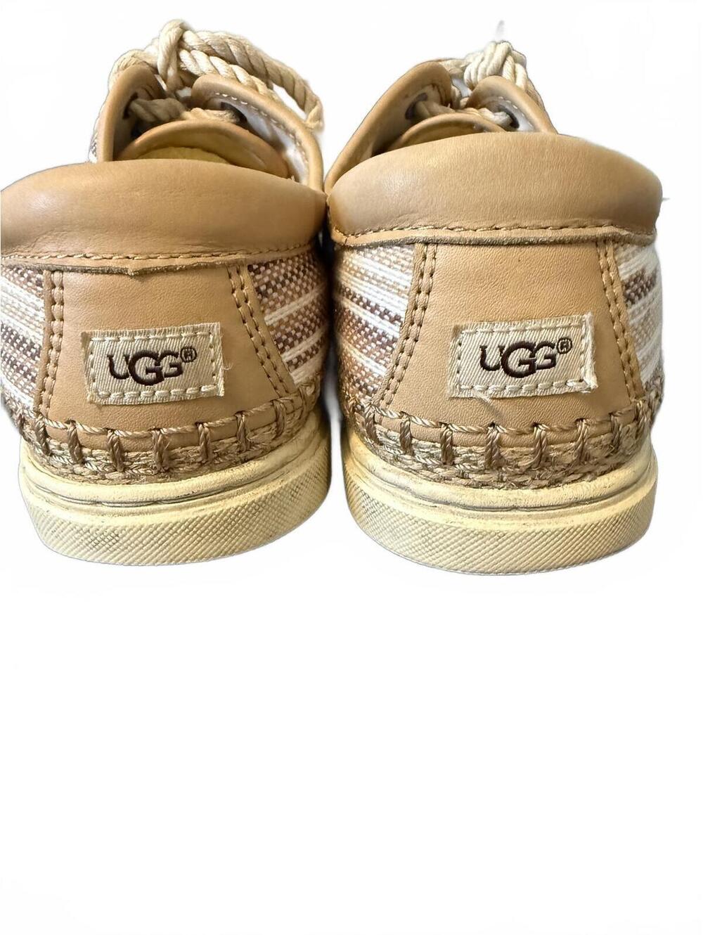 UGG Australia Eyan II Sneakers Women's Size 8.5 Beige Canvas Espadrille Shoes - Picture 5 of 5
